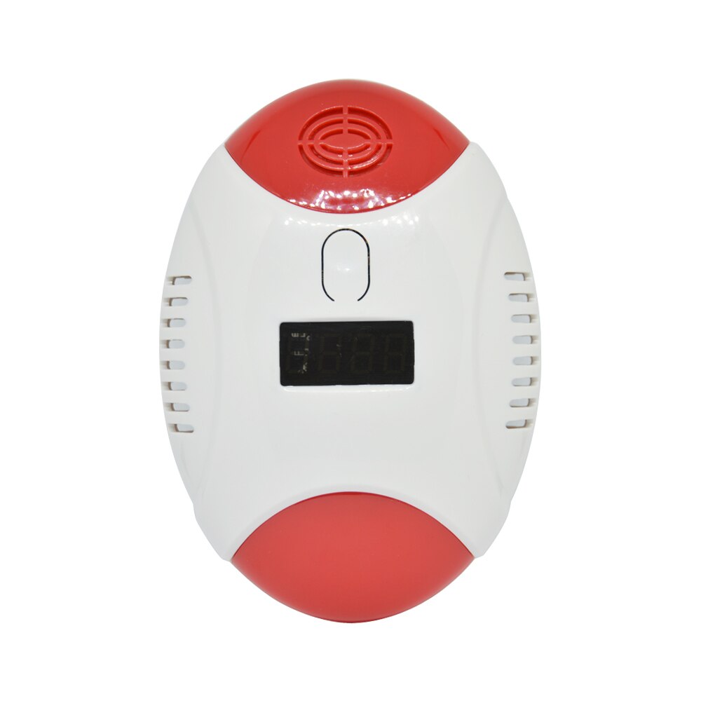 (1 STKS) Batterij-aangedreven Koolmonoxide (CO) Alarm Sensor Gaslek Detector Stand Alone Thuis beveiligingssysteem brandalarm