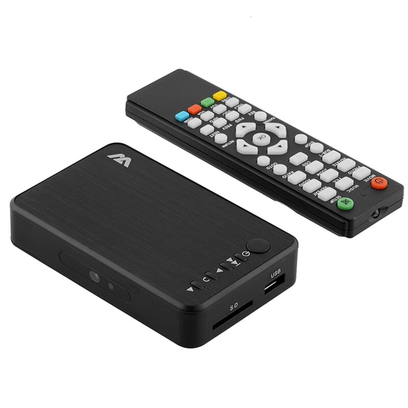 Digital Medien Spieler ,voll HD 1080P Multimedia-Spieler TV Kasten , HDMI VGA AV USB Festplatte U Disk SD/SDHC/MMC Karte: Grün