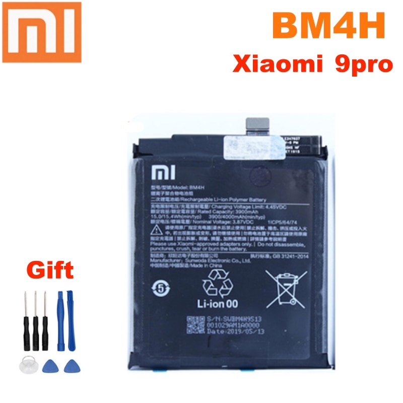 Xiao Mi batteria BM4H originale per Xiaomi 9 Pro Mi 9 Pro Mi9 Pro batteria di ricambio originale per telefono 4000mAh con strumenti gratuiti