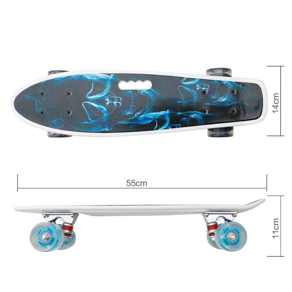 22Inch Bambini Cruiser Consiglio Giocattoli di Skateboard Professionale Mini Skateboard Con La Luce del LED fino Ruote Per I Bambini di Alta Qualità 2020 H