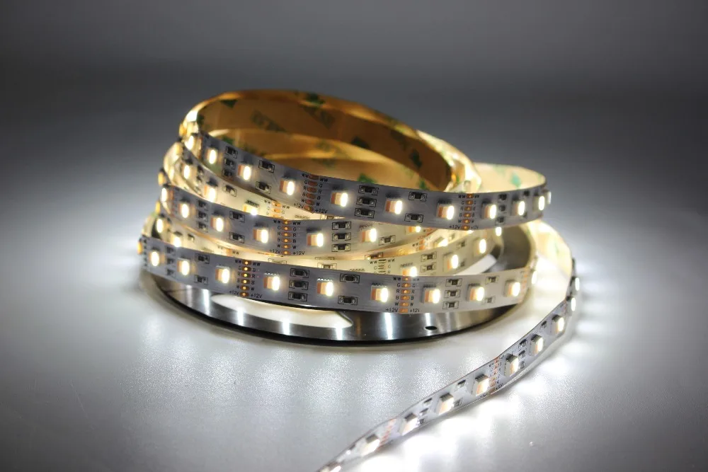 10mm 12mm 12V 24V 48V 5050 RGBCCT LED Strip RGBCCT 5 Color in 1 LED Chip,60/96/112 LED/M IP20 IP65 IP67 Waterproof LED Tape