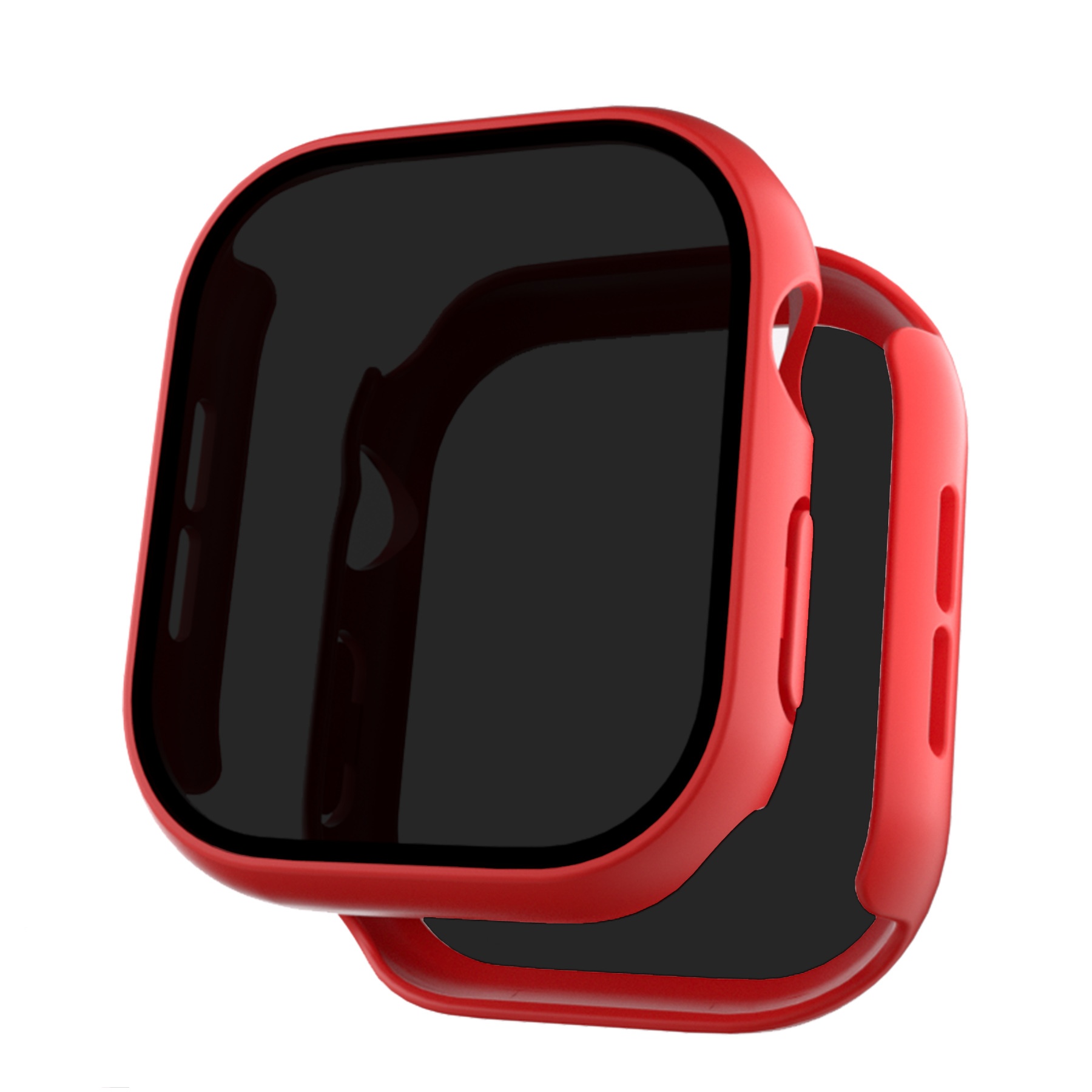 Lasi + kotelo apple watch series 10: 42mm 46mm , yksityisyyttä suojaava näytönsuoja, kova tietokoneen suojakansi iwatch  s10 -lisävarusteille: Kulta- / 7 tuumaa ja enemmän