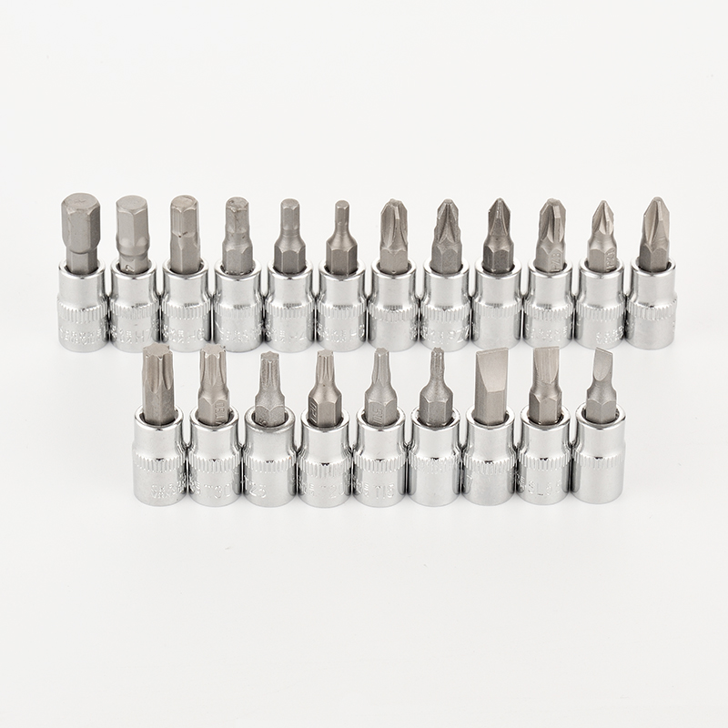 21 Pcs Torx Bit Socket Set Huishoudelijke Reparatie Tools 1/4 "Drive Sockets Moersleutel Hoofd Hex Torx Ingelaste Phillips Pozidriv bits