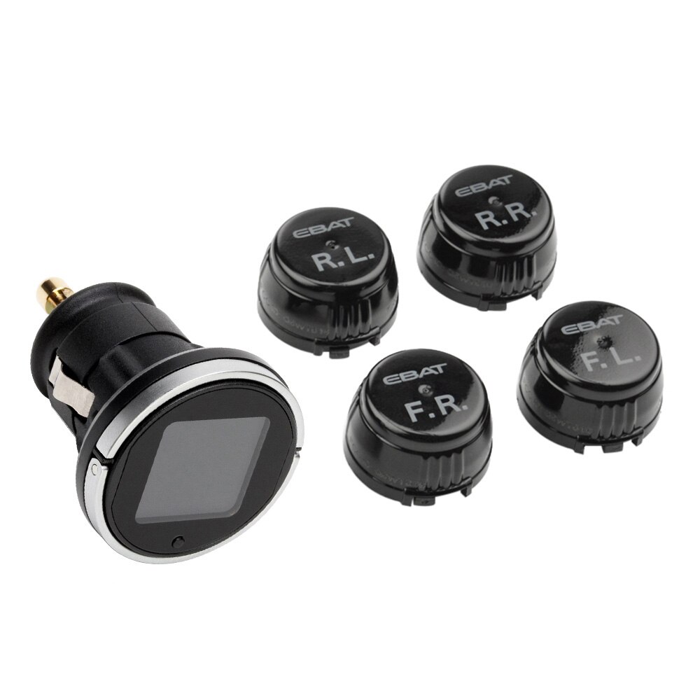 Steelmate Ebat 4-Sensor Draadloze Tpms Lcd Bandenspanning Monitor System