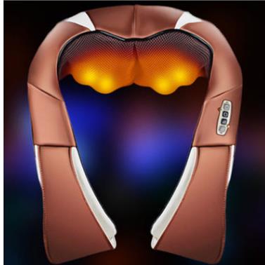 electrical shiatsu massager neck massage device electric back shoulder belt massages roller machine: C