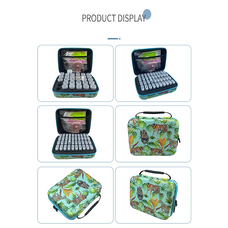 5D Diamant Schilderij Accessoires Opslag Box54/40 Slot Diy Borduren Gereedschap Opslag Container Jar Rits Case