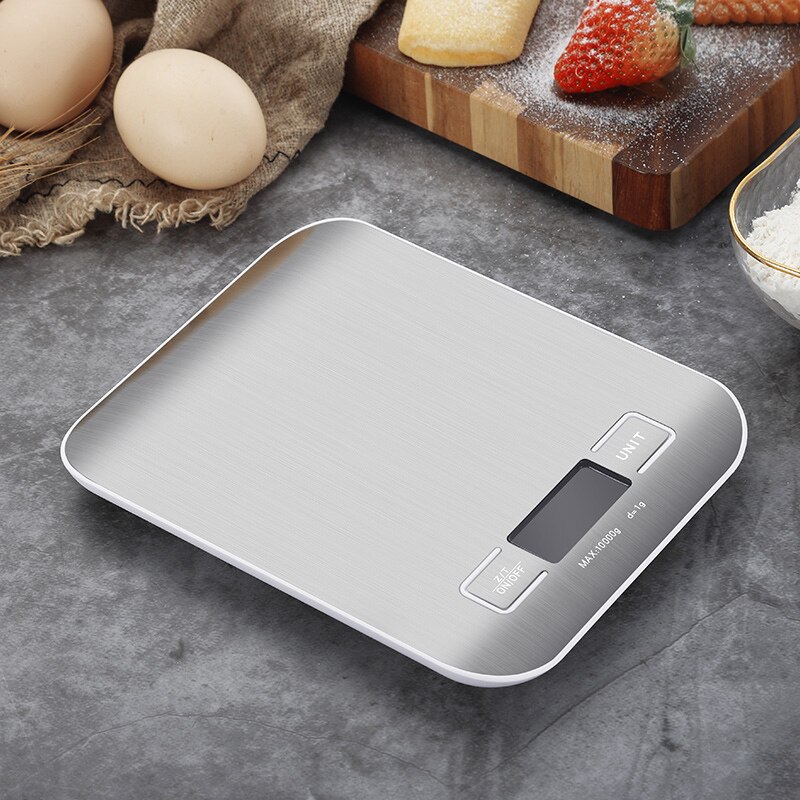 Digital Kitchen Scale, LCD Display 1g/0.1oz Precise Stainless Steel Food Scale for Cooking Baking weighing Scales Electronic