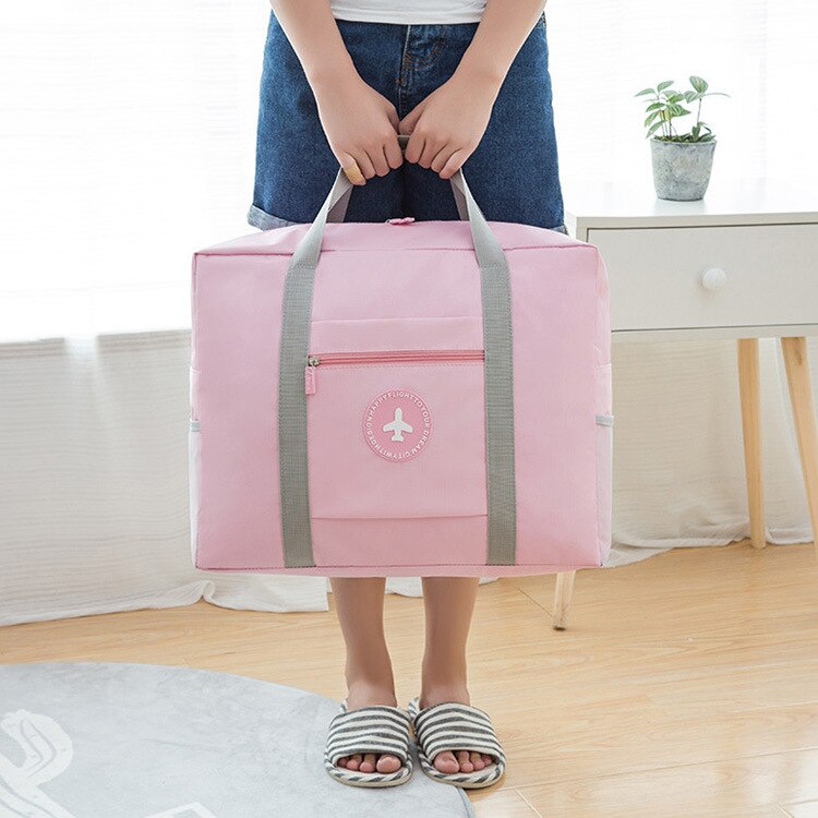 Rejse trolley taske rund standard fly quilt buggy bag familie rejsetaske