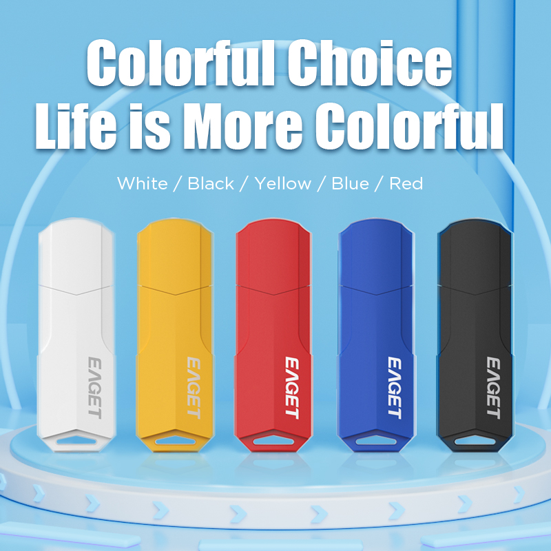 Eaget 5/10 Stück Packung USB-Stock USB 2.0-Blitz-Laufwerk Schlüssel Erinnerung Stock 4 GB 8 GB 16 GB 32 GB Multi-Farbe-Stock-einstellen für PC Tablette