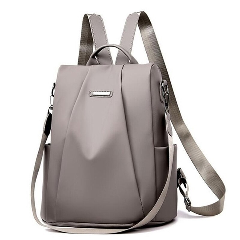 Sac à dos de voyage antivol pour femmes, sac d&#39;école Oxford décontracté de grande capacité: Khaki