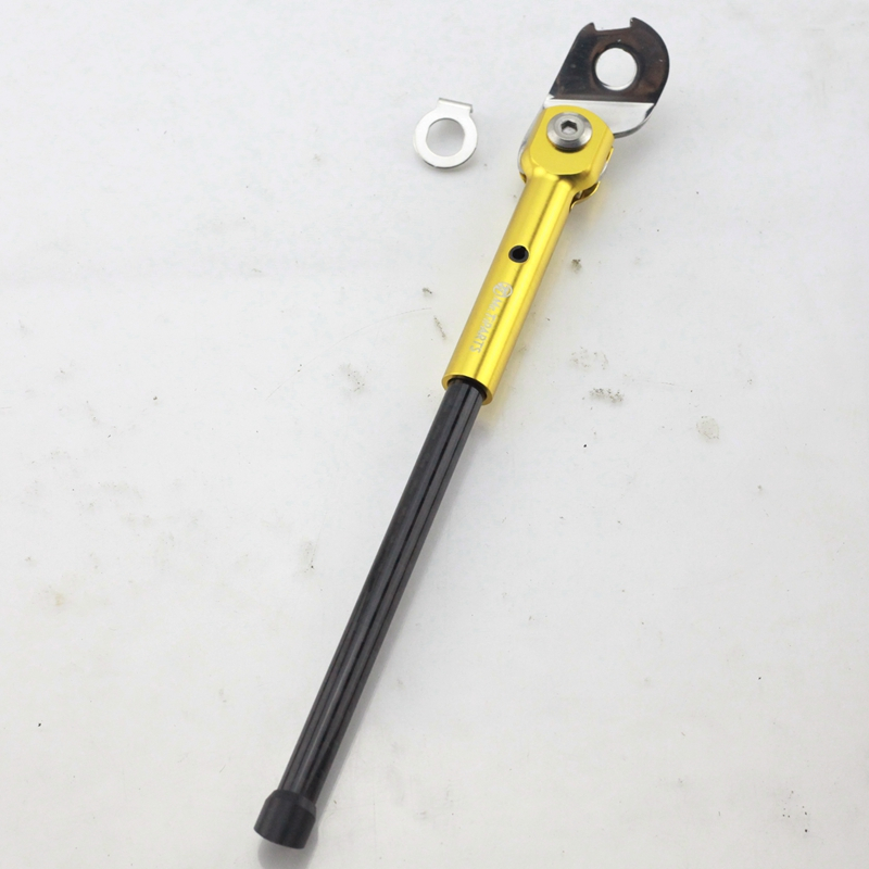 Béquille de vélo pliable 16 pouces, 2 modèles, 349, pour Brompton, en fibre de carbone: gold-B