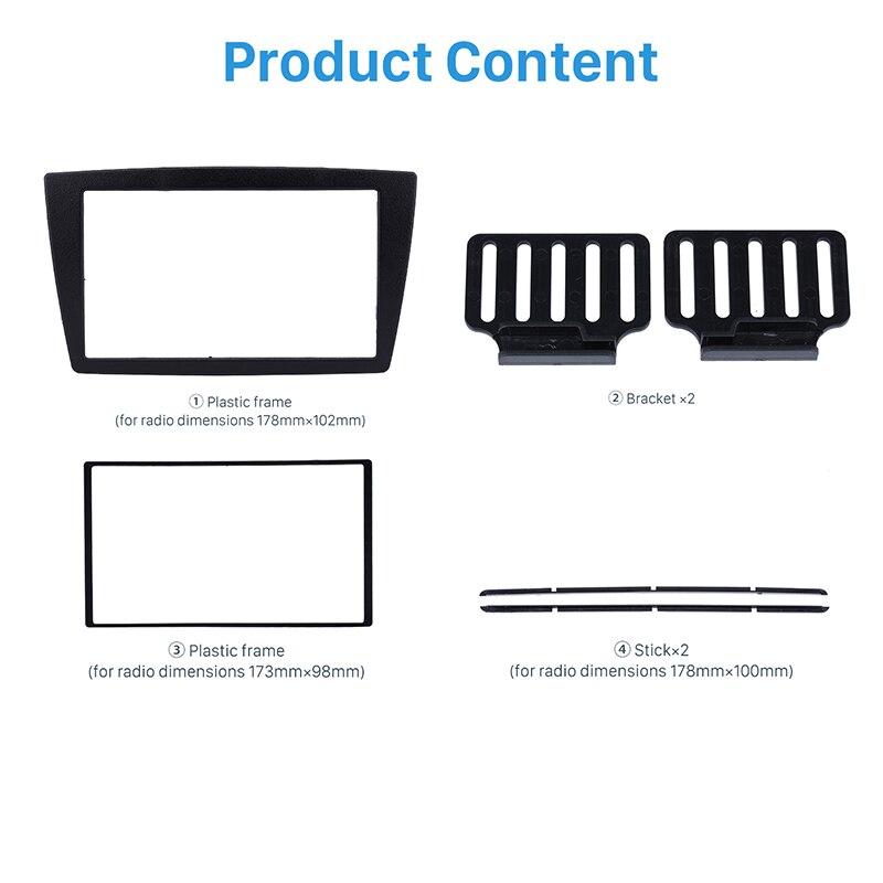 Seicane 2 Din Autoradio Frame Fascia Inbouwen Stereo Panel Voor Gm Chevrolet Lada Granta Dvd-speler Plaat Dash Bezel trim Kit