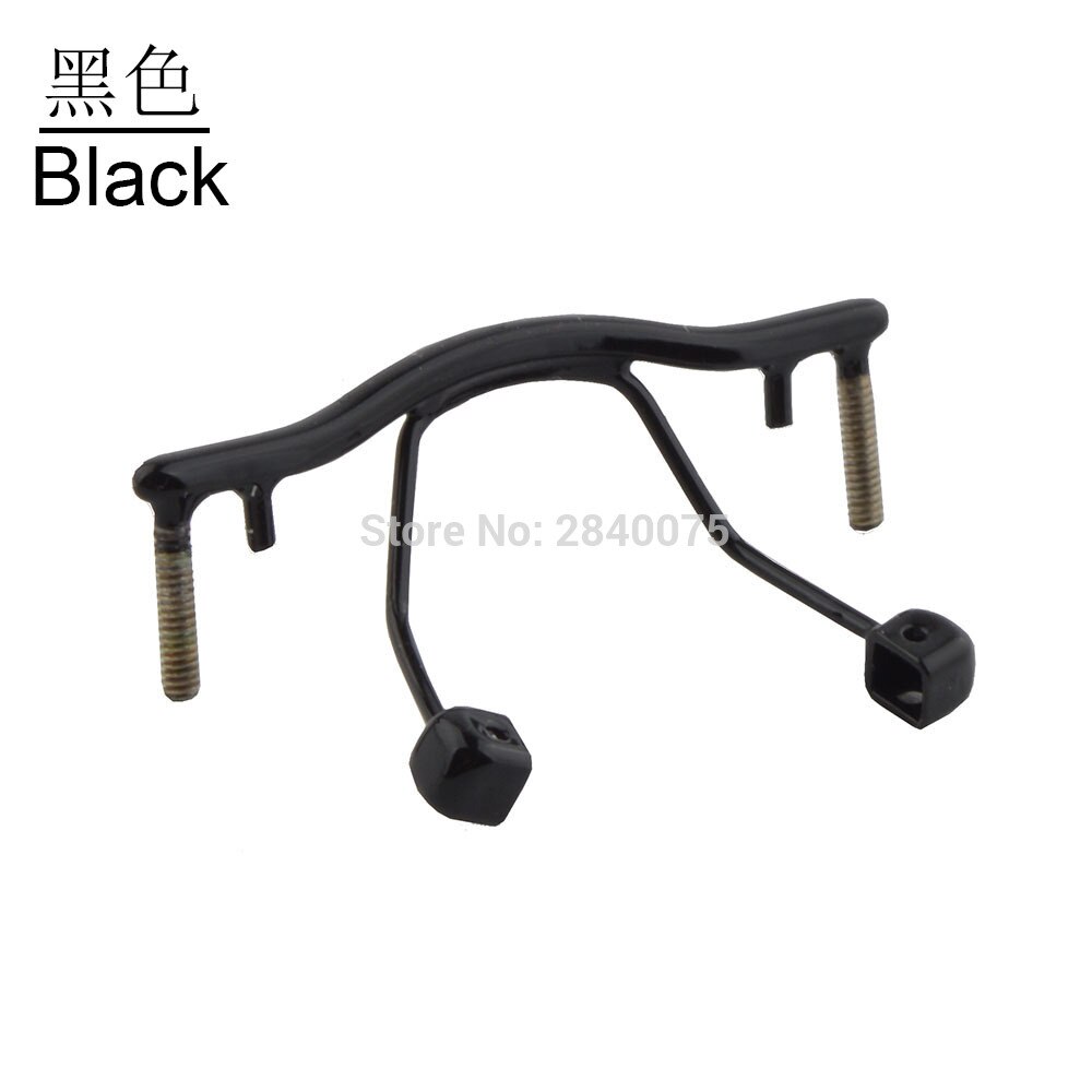 10pcs/lot eyewear bridge replacement for rimless frame,stainless steel reading glasses eyewear nose bridges repair: Black