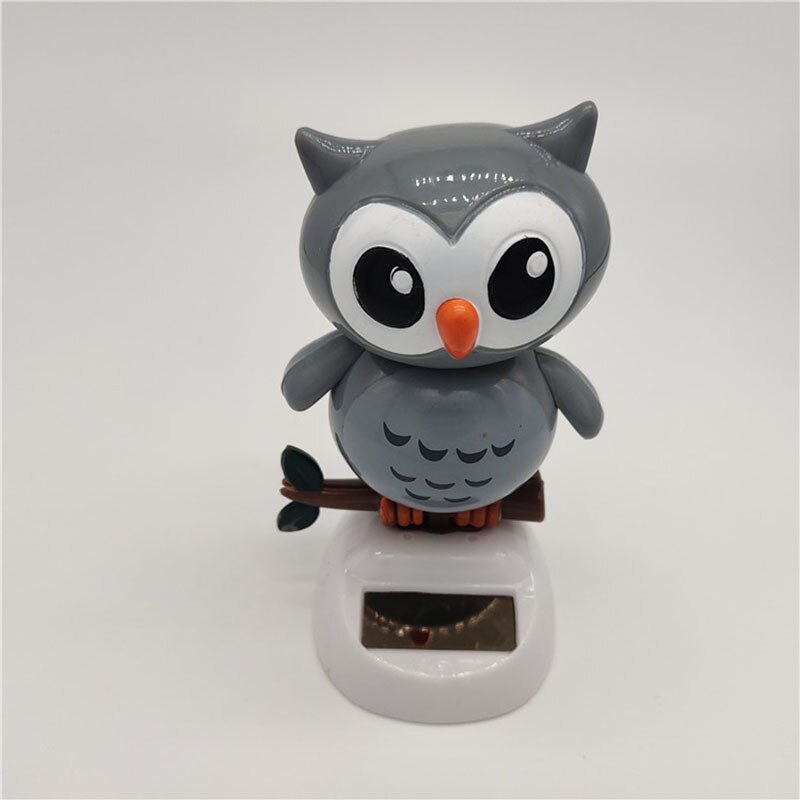 1Pcs Solar Powered Nette Eule Vögel Schütteln Kopf Auto Ornament Solar Spielzeug Klassische Schaukel Puppe Auto-Dashboard Zubehör Spielzeug: 5