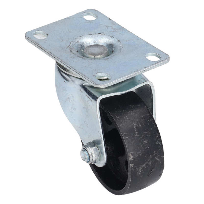 Roulette pivotante de 3 pouces, plaque rotative en fonte, double roulement, remplacement de roue universel pour chariot, outils à main