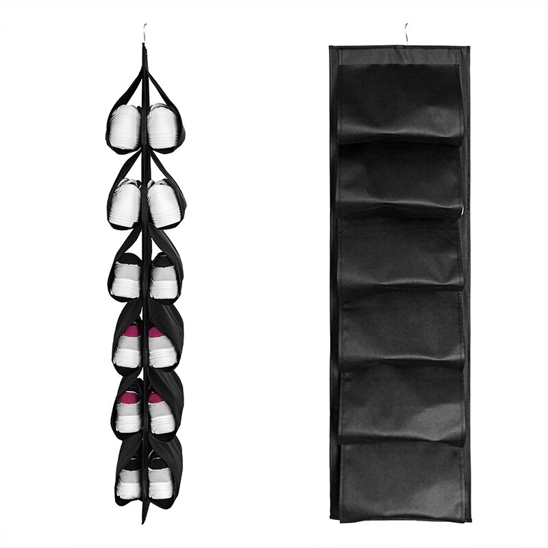 Organizador de bolso para colgar zapatos, bolsa de almacenamiento de viaje para el hogar, armario, bolsa de almacenaje para armario, puerta, de pared, con bolsa de colgar