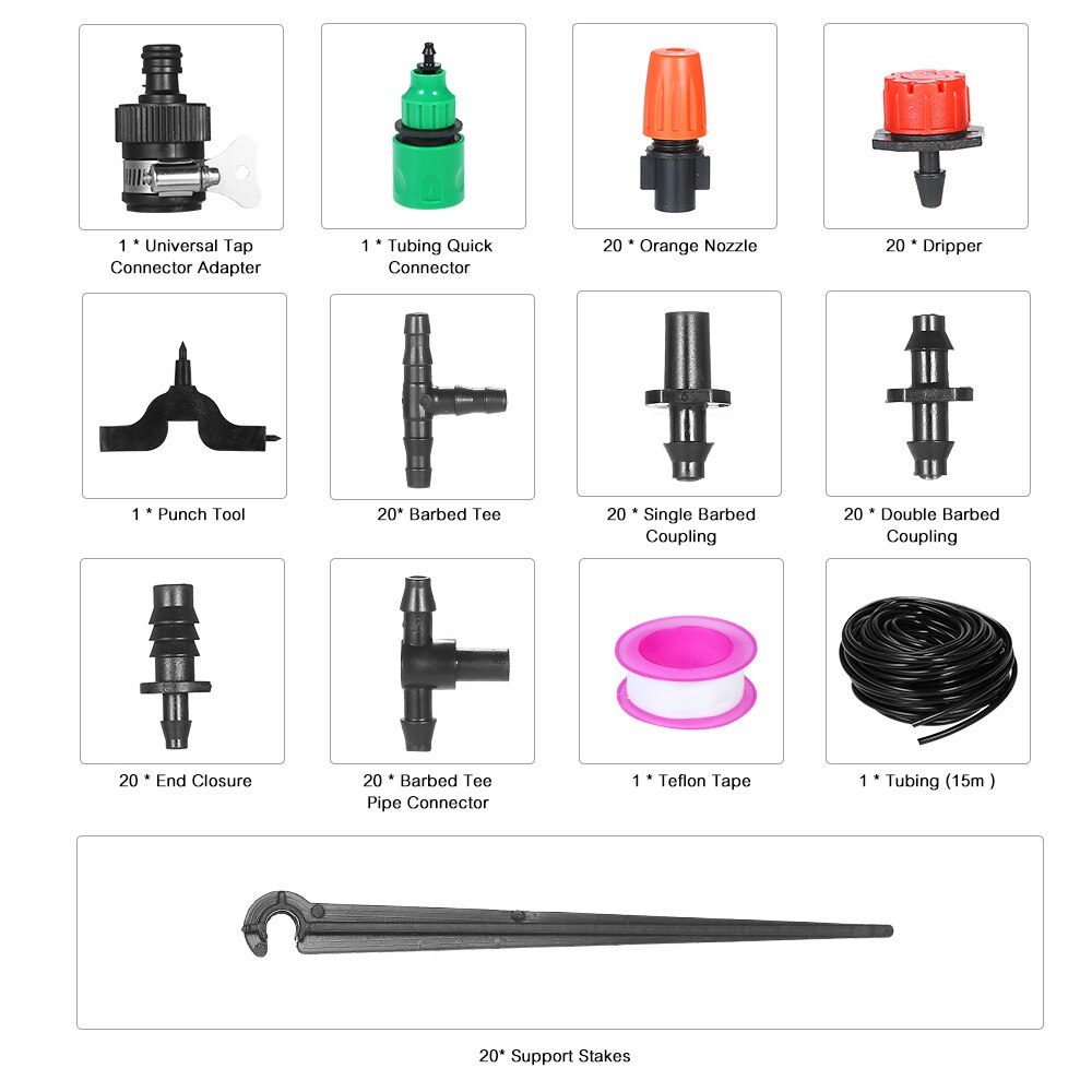 Irrigation System Plant Watering Irrigation Drip Kit Accessories Garden Watering System Intelligent Drip Irrigation System Tool