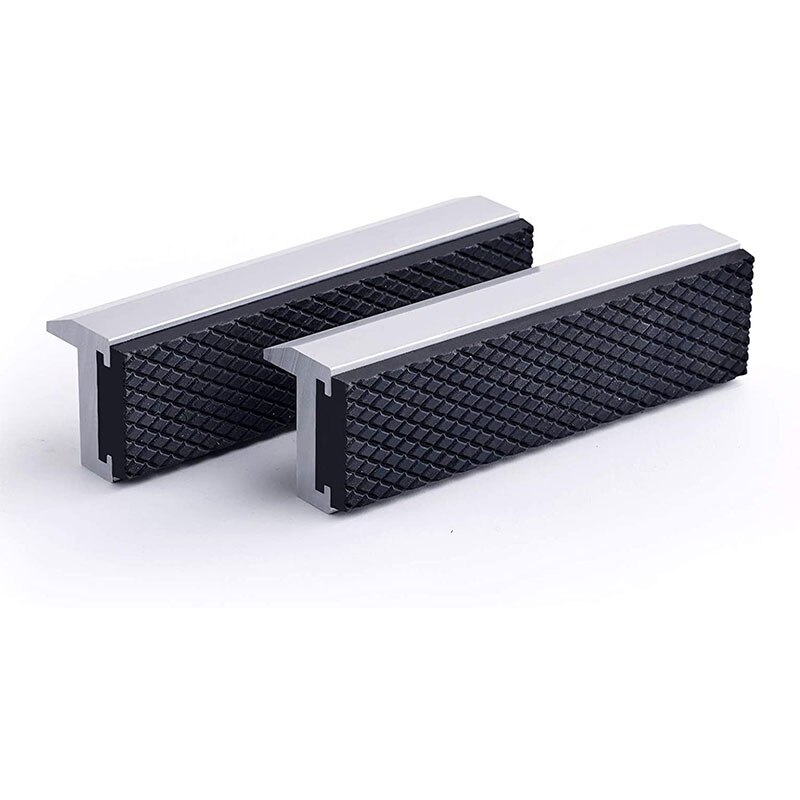 HLZS-4 pouces étau mâchoires universel étau souple mâchoires tampons couvre, multi-usages protecteur pour tout étau en métal, 2 pièces, argent