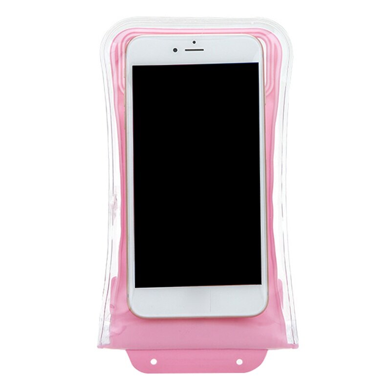 Waterproof Summer Cell Phone Swim Bags Swimming Case For Cell phone Sealed Pack Underwater Cell Phone Pouch Dry Bag: Pink Color