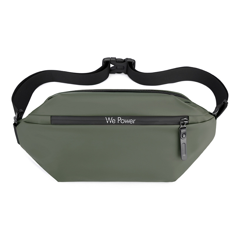 Outdoor Casual Mode Heuptas Heren Schouder Crossbody Tas Multifunctionele Waterdichte Reisborst Draagbaar en Duurzaam: green