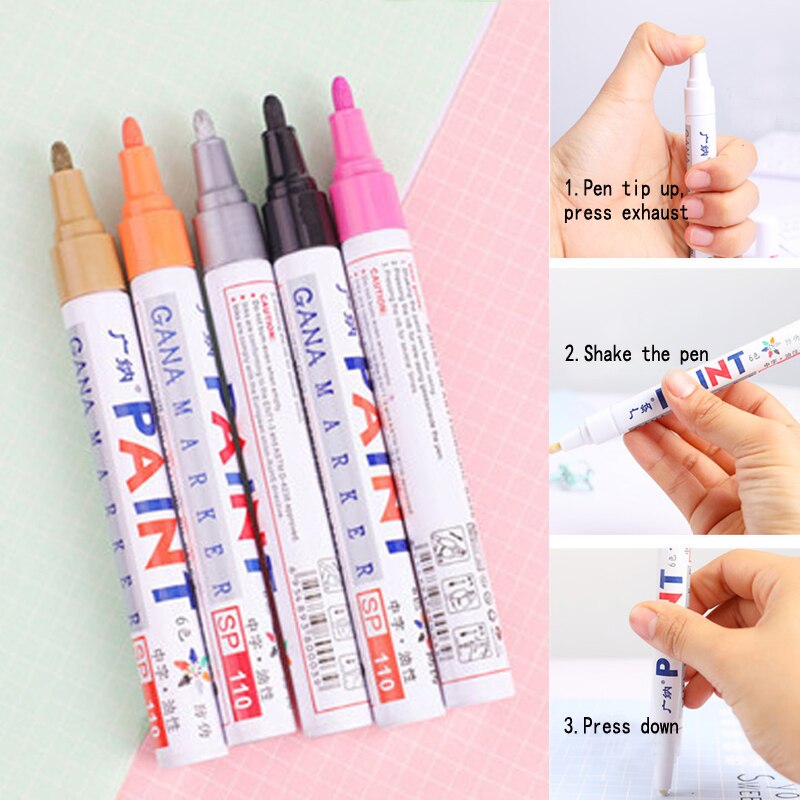 1pc tegelmarker reparatie muurpen witte voegenmarker geurloos niet giftig voor tegels vloer en banden geschikt autolak markeerpen