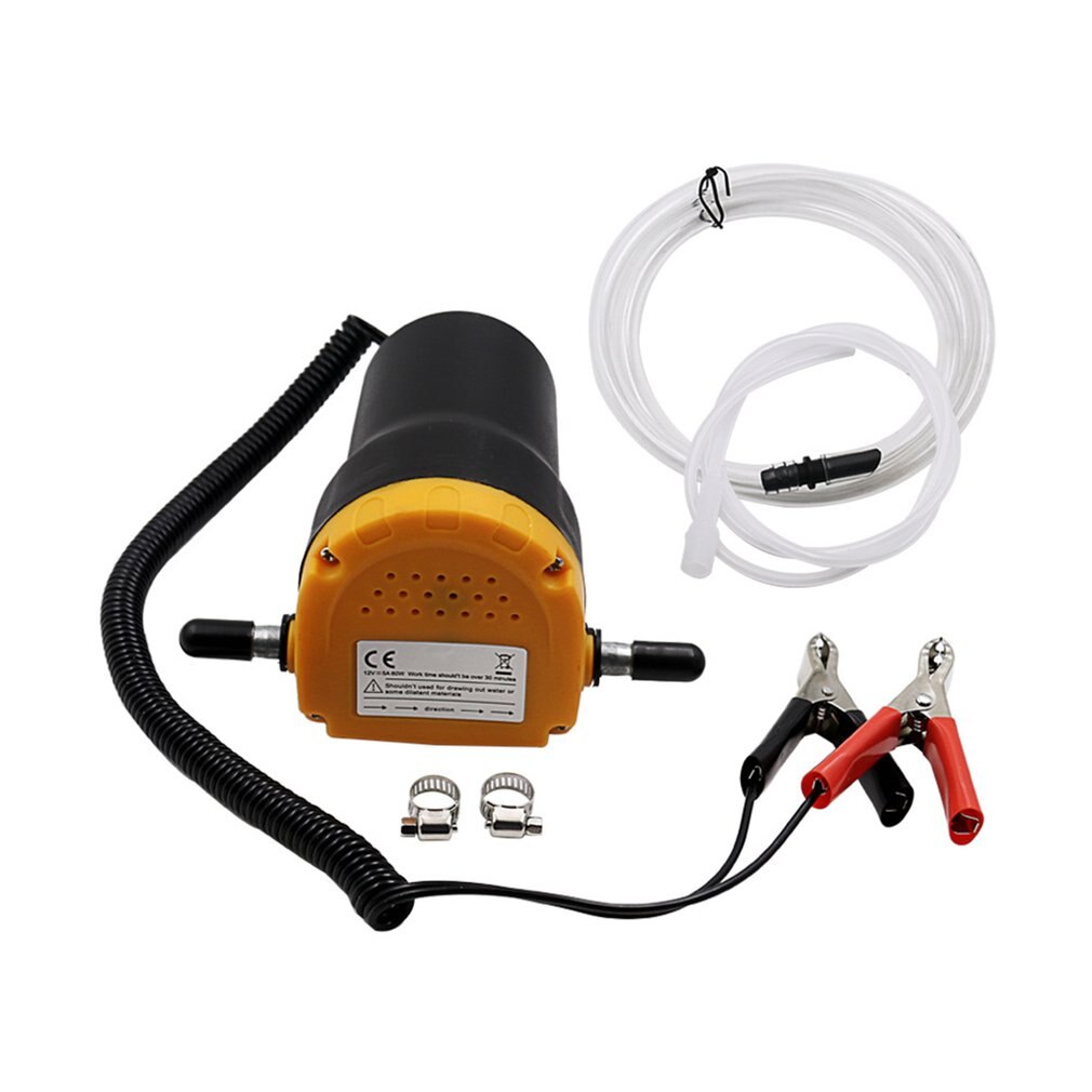 12V/24V Engine Oil Pump Electric Self-suction Pump Motor Oil Diesel Extractor Scavenge Suction Transfer Change Pump for Car: Default Title