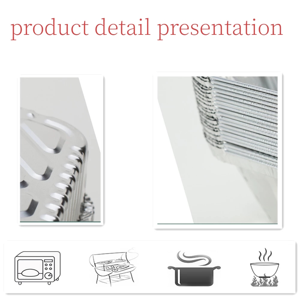 Plateau à dîner jetable en aluminium, avec couvercles, 3 compartiments, pour déjeuner, restes ou plateau à emporter, 780ML, 10 &amp; 30 pièces