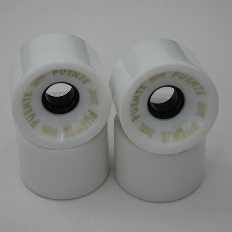 1/4 pcs Skateboard Wheels Bearings Elastic PU Wearable Flexible Durable 70x51 Skateboard Wheel Supplies: 4pcs White