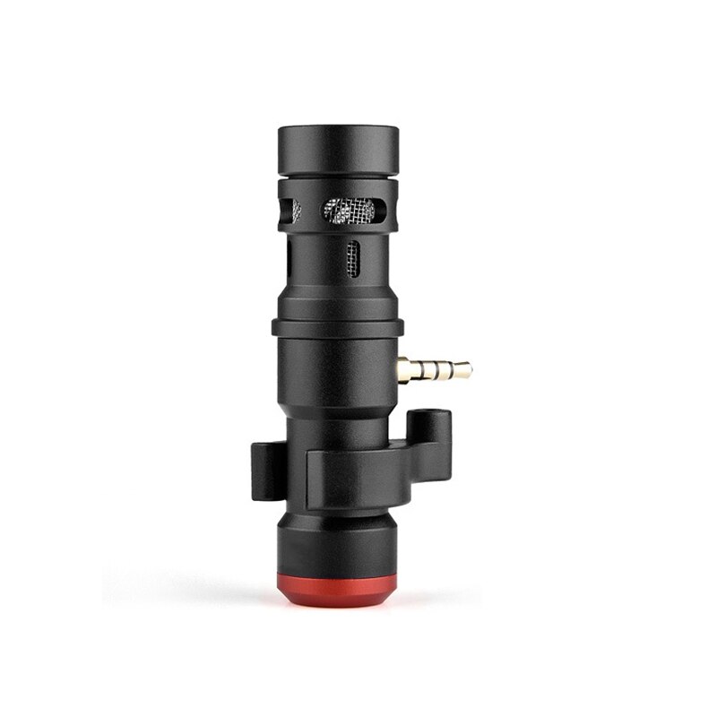 Portable Recording Microphone for Phone High Sensitivity Cardioid Mic with 3.5mm Port Plug and Play: Default Title