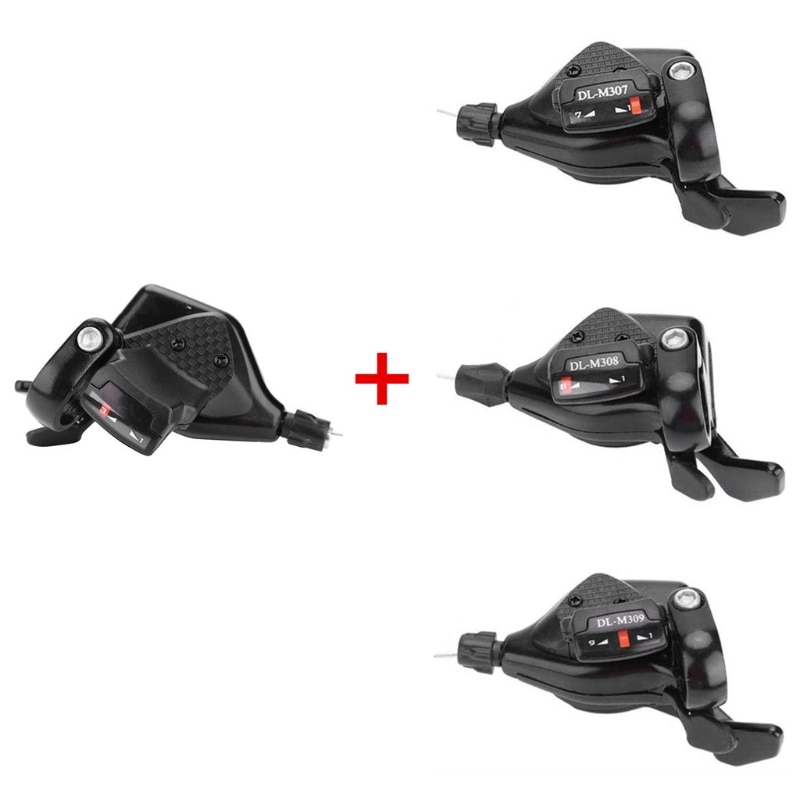 1pair MTB Mountain Bike Shift Levers 3×7/8/9 Speed Bicycle Derailleur Gear Left/Right Speed Shifter Cycling Accessories