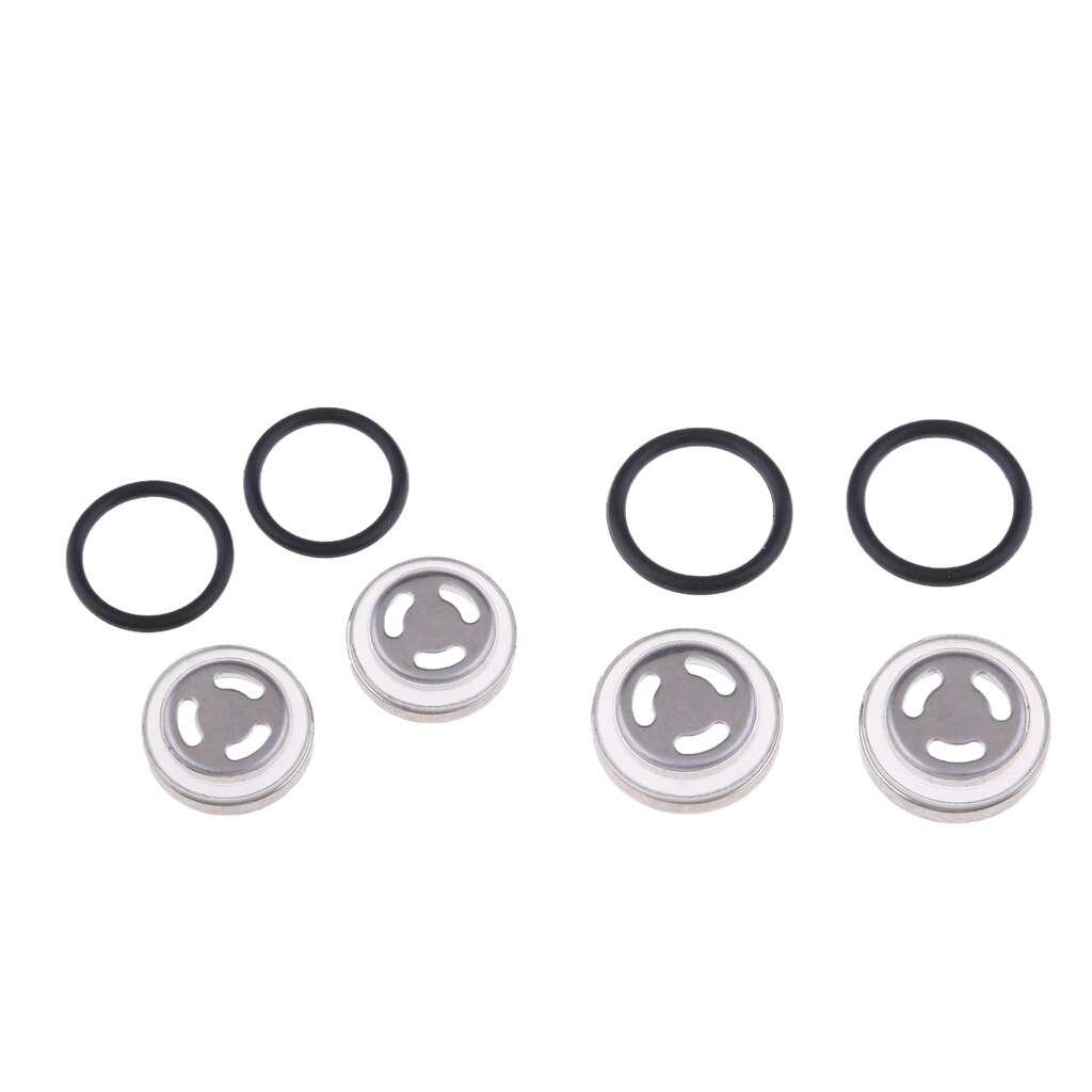 4 Pieces Φ 18mm Sight Glass Sight Glass with Seals for Motorcycle Master