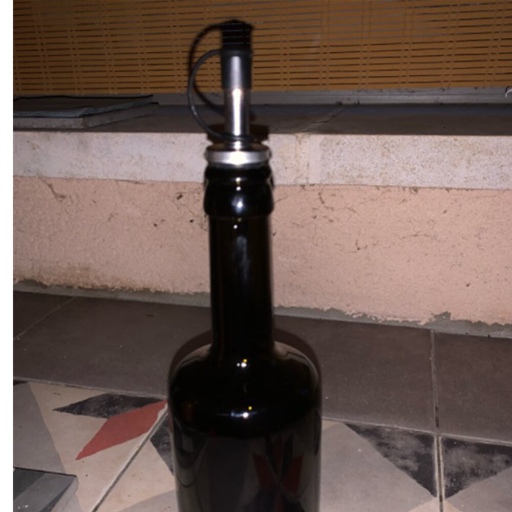 Husholdnings praktisk rustfrit stål vin olivenolie hælder dispenser tud glasflaske hælder køkken tilbehør
