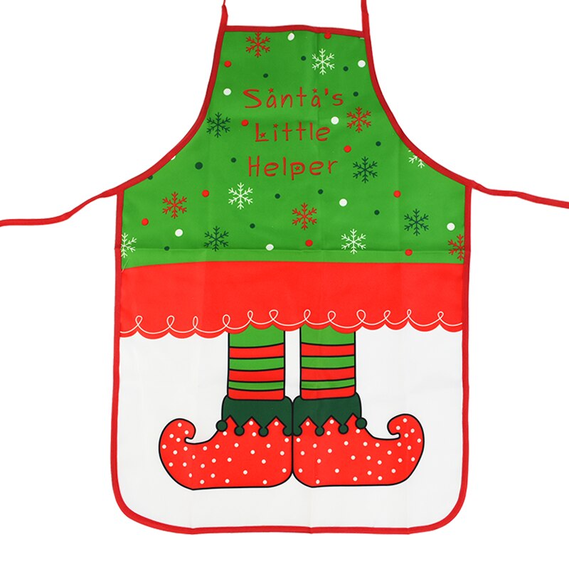 1PC boże narodzenie fartuch bez rękawów bawełniana pościel fartuchy kuchenne świąteczne dekoracje kobiety domowe gotowanie pieczenia talia śliniaczek fartuszek: N03