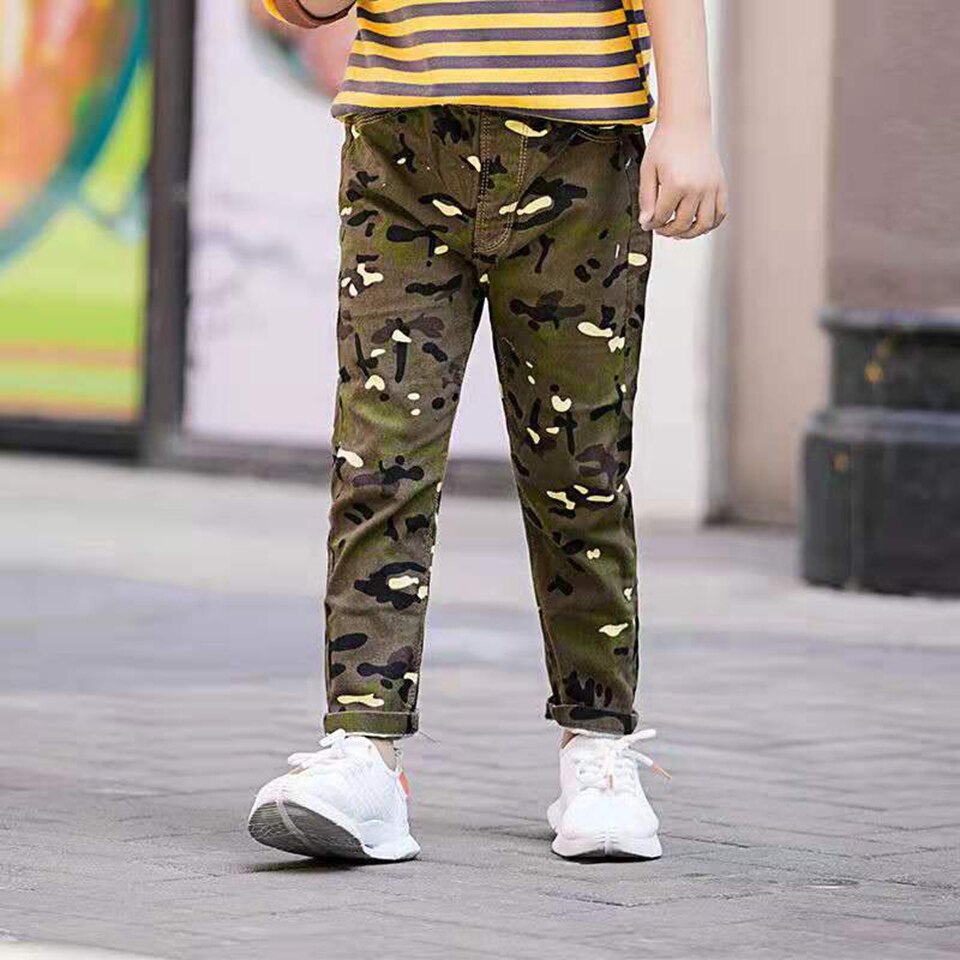 Di modo Nuovi Bambini di Autunno Del Bambino del Ragazzo Casual Pantaloni Del Fumetto Stampato Vestiti Dei Bambini Elastico In Vita Pantaloni di Età Per 4 6 8 10 12 13