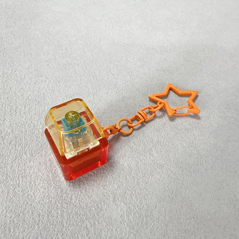 1/4/5/9 toetsen mechanisch toetsenbord as tester knop toetskap sleutelhanger toetsenbord sleutelhanger speelgoed vinger toetsenbordkapjes speelgoed: Donkergrijs