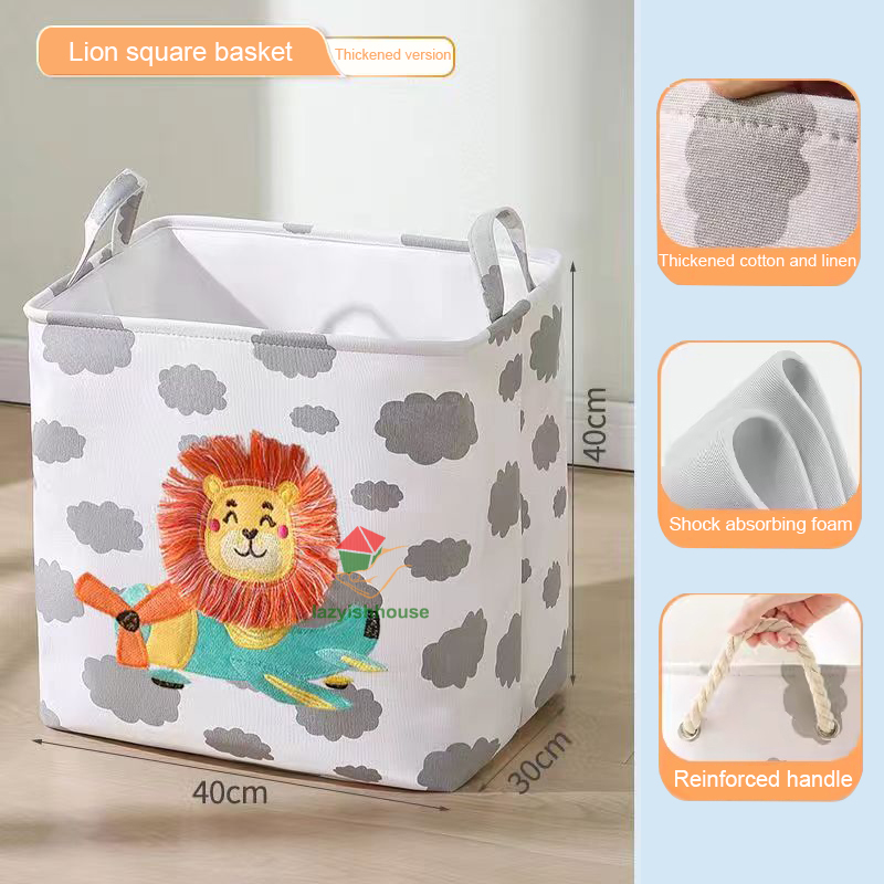 Klappbarer Aufbewahrungskorb für Leinen, Stoff, Kleiderschrank, Büro, Schlafzimmer, Schrank, Spielzeug, Wäschekorb mit Griff, Aufbewahrungsorganisator,: Grün