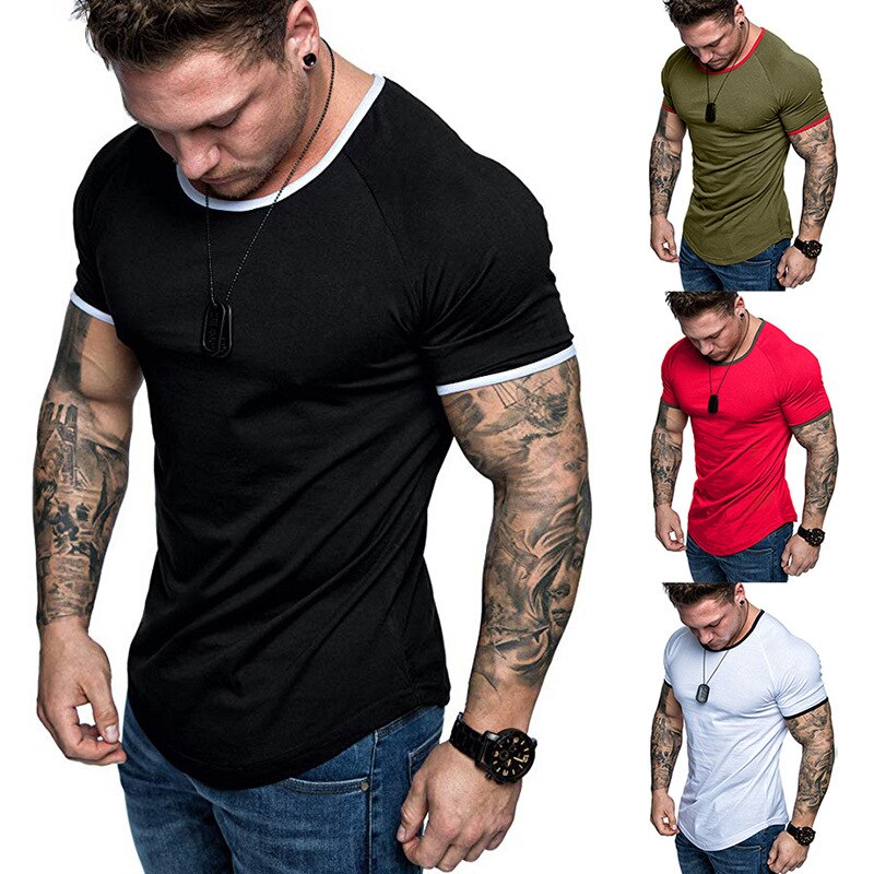 NOVEDAD DE VERANO ropa gimnasios apretado camiseta mens fitness camiseta homme gimnasios t camisa de los hombres fitness camisetas tops