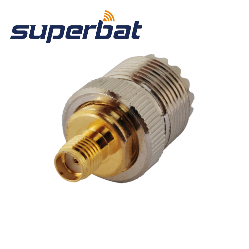 Superbat SMA-UHF Adapter SMA Jack to UHF Female Straight RF Coaxial Connector