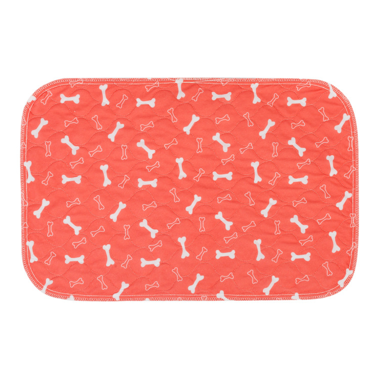 Tapis imperméable lavable pour animaux de compagnie, couche lavable pour chien, réutilisable, tampon d'urine pour animaux de compagnie, tampons absorbants rapides pour le sommeil, doux, couverture de lit: Red / 80x90cm