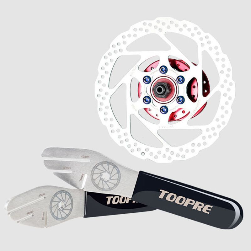 Portable Bike Bicycle Disc Brake Rotor Wheel Center Alignment Tool Wrench