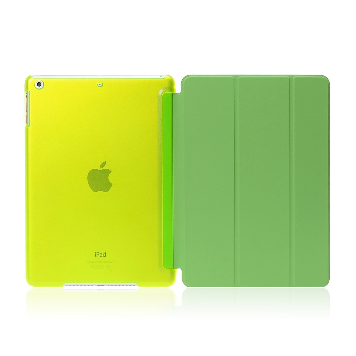 Luxury Tablet Shockproof Smart PU Leather Stand Slim Case Cover for Apple IPad Air 1 Coque for I Pad 5 6th Generation 9.7 Inch: Green