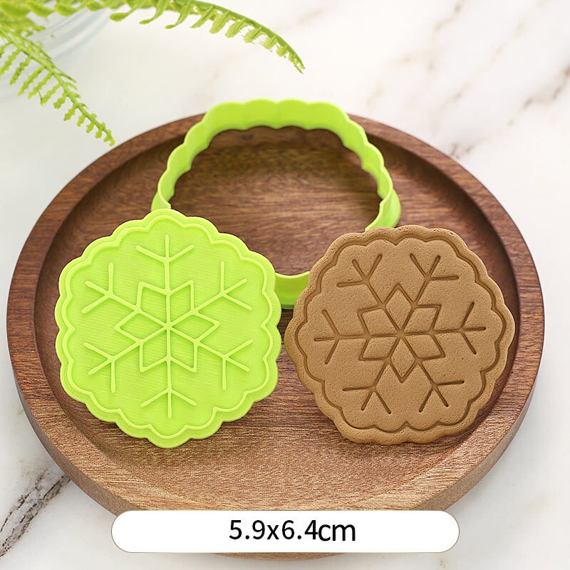 Weihnachten Keks Form 3D Cookie Plunger Mold DIY Santa Claus Modell Backform Werkzeug Weihnachten Backform: BT2009-YD019-9
