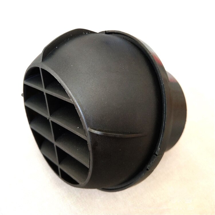 Universal Round Air Outlet Vent For RV Bus Boat Yacht Air Conditioner Vent Black