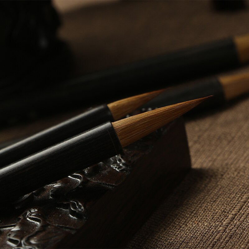 Chinese Brush Pen Set Chinese Wezel Haar Kleine Reguliere Script Brush Pen Set 3 Stks/set Chinese Wolf Haar Kalligrafie Borstels