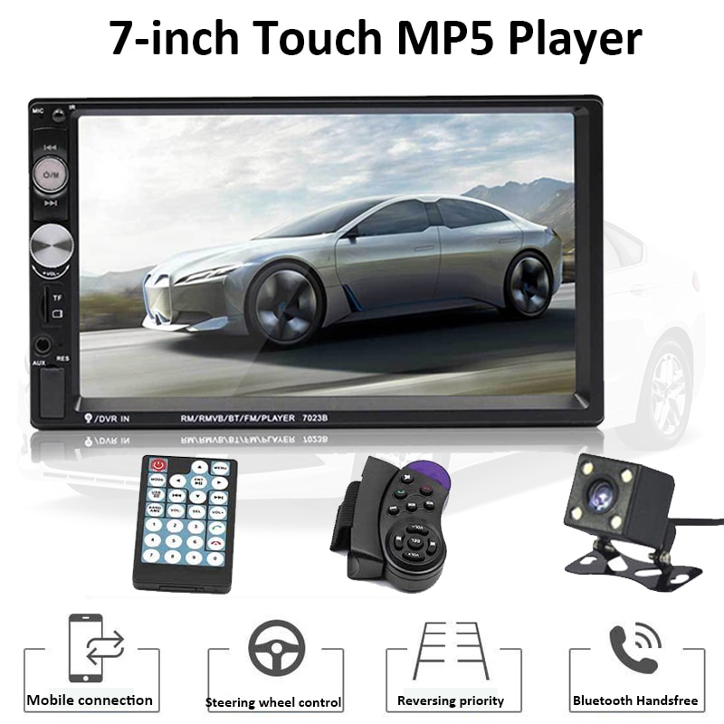 Universele Auto Multimedia Speler 2 Din Auto Stereo 7 "Touch Screen Video Bluetooth MP5 Speler Telefoon Opladen Met MP3/Wma/Ogg
