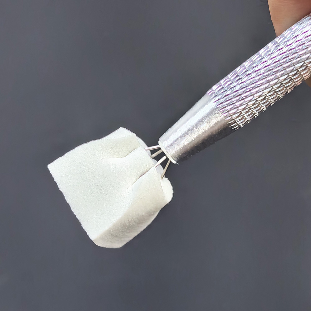 Esponjas para uñas ombré, esponjas suaves para decoración de uñas con bolígrafo de agarre, cepillo para uñas ombré, herramientas profesionales para uñas, suministros de accesorios