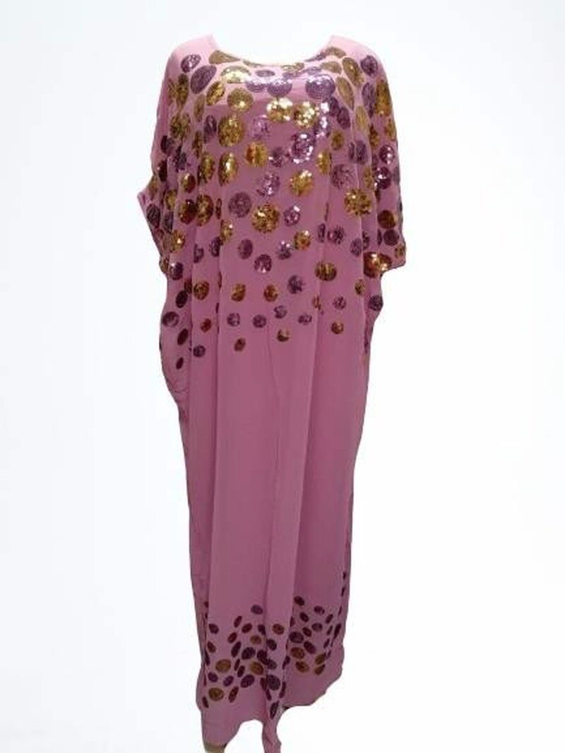 Vestidos africanos para mujer, holgado africano, manga , Vestido largo de talla grande de poliéster, novedad de 3/4