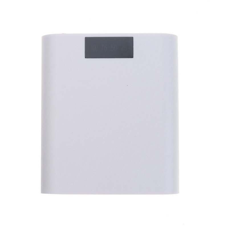 Kebidumei 5v usb 4 * 18650 powerbank akku diy gehäuse box handy ladegerät display bildschirm für iphone  x 7 xiaomi: Weiß