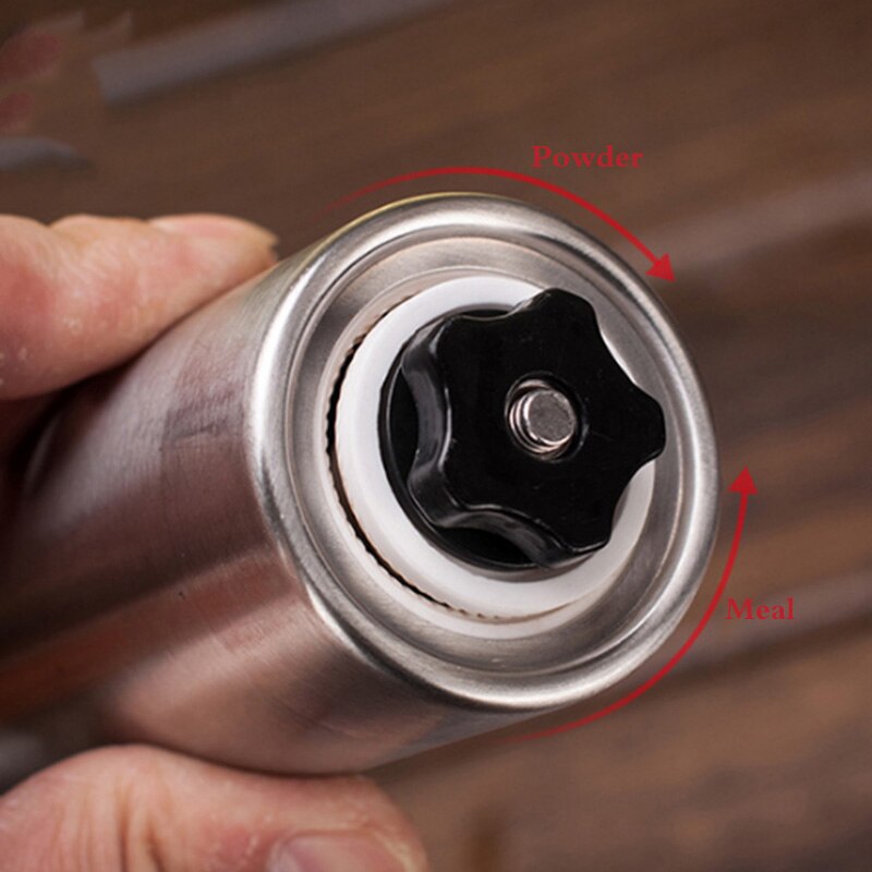 Roestvrijstalen koffiemolens handmatige koffiemolen maïs koffiezetapparaat verstelbare koffiemolen machine draagbare gereedschappen