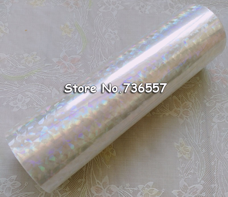 Heißprägefolie Papier Rolle Holographische folie transparent folie oder kunststoff 16cm x 120m Zerbrochen Glas